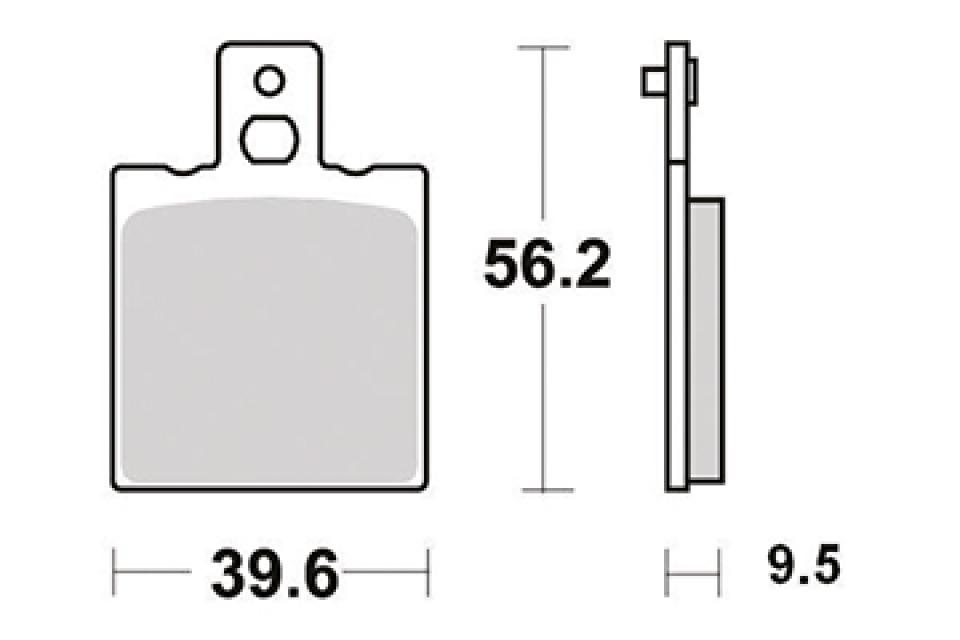 Plaquette de frein Perftec pour Moto Moto Guzzi 1000 V10 Centauro / Gt 1997 à 2001 AR Neuf