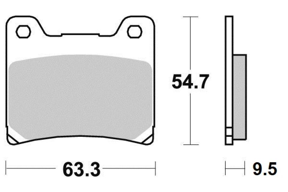 Plaquette de frein Perftec pour Moto Yamaha 125 TZR 1990 à 1992 AV Neuf