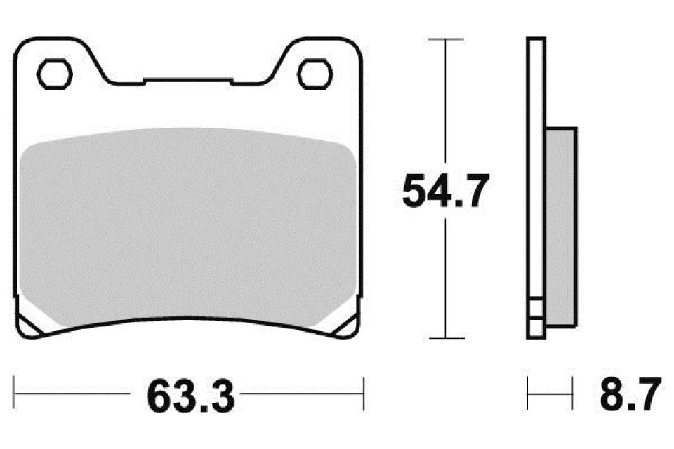 Plaquette de frein Perftec pour Moto Yamaha 750 FZR R 1987 à 1992 AR Neuf