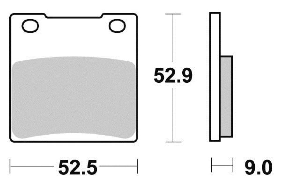 Plaquette de frein Perftec pour Moto Suzuki 650 Sv N 1999 à 2002 AR Neuf