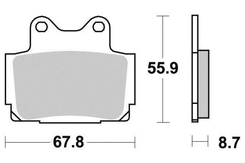 Plaquette de frein Perftec pour Moto Yamaha 125 TZR RR 1994 à 1999 AR Neuf