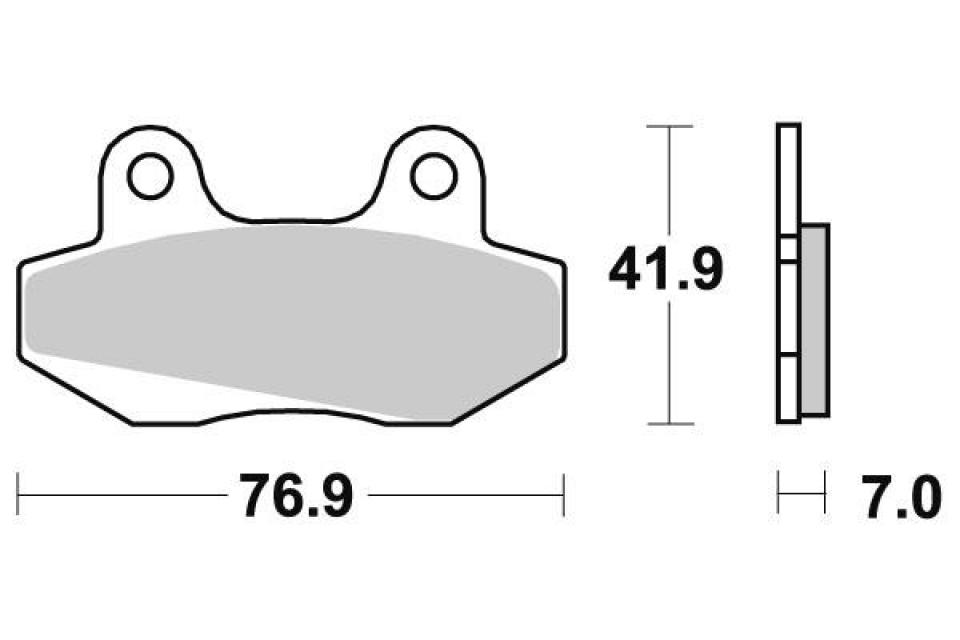 Plaquette de frein Perftec pour Moto Hyosung 650 Gv Aquila 2004 à 2012 AVG / AVD Neuf