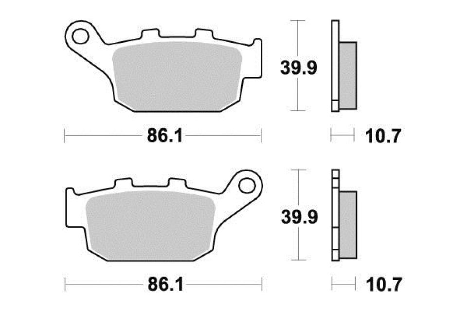 Plaquette de frein Perftec pour Moto Buell 984 Xb-9Sx City X 2005 à 2010 AR Neuf