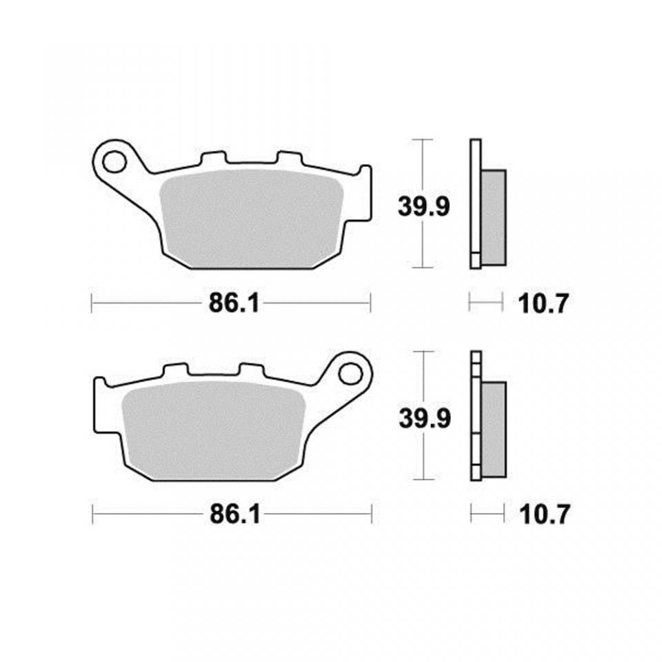 Plaquette de frein Perftec pour Moto Triumph 800 Tiger Xr 2011 à 2020 AR Neuf