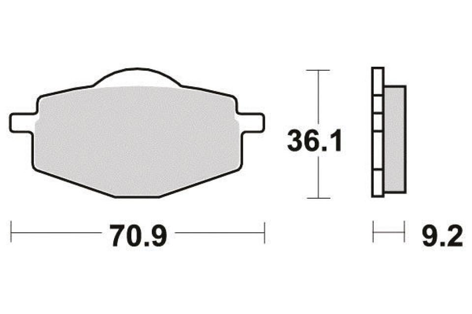 Plaquette de frein Perftec pour Moto MBK 50 X-Power 1997 à 2003 AR Neuf