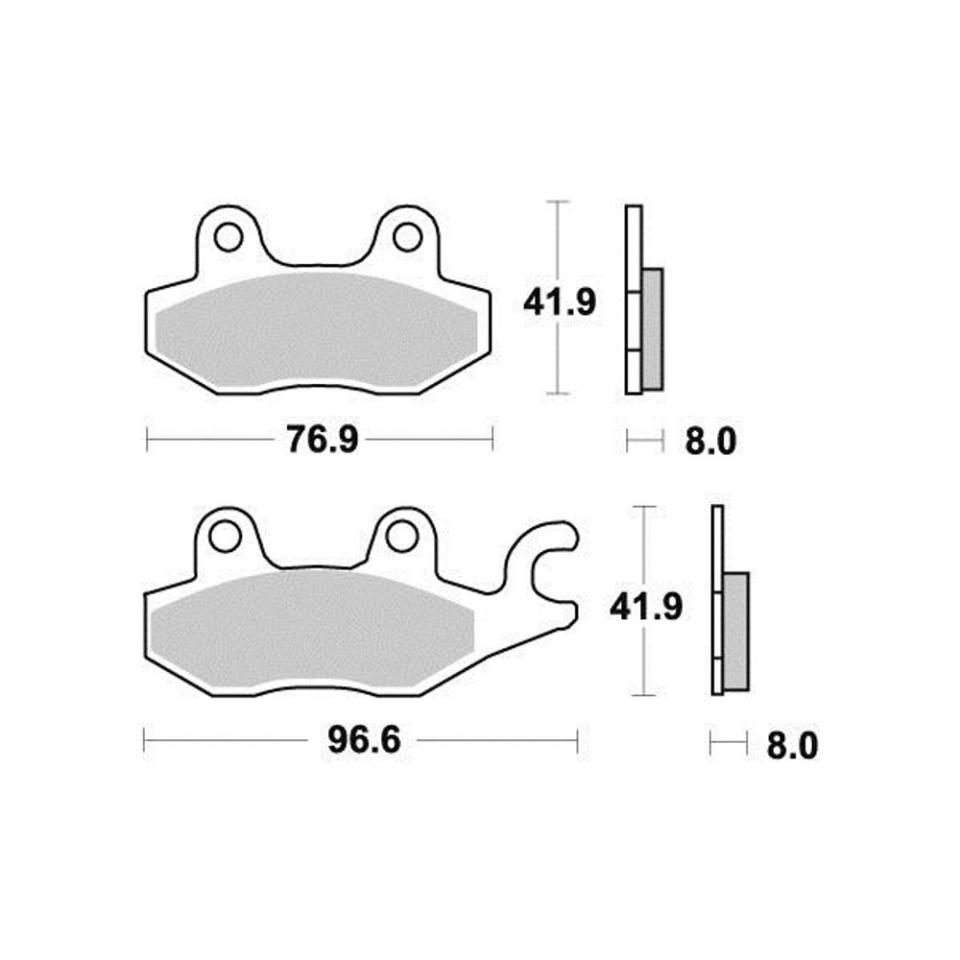 Plaquette de frein Perftec pour Moto Kawasaki 250 Ninja Sl 2015 AV / AR Neuf