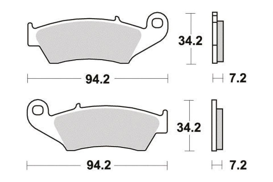 Plaquette de frein Perftec pour Moto Suzuki 400 Dr-Z S 2000 à 2009 AV Neuf