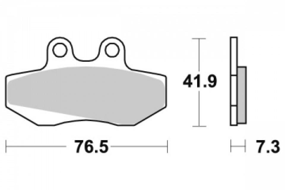 Plaquette de frein Perftec pour Scooter MBK 125 Nxc Flame X 2004 à 2015 AV Neuf