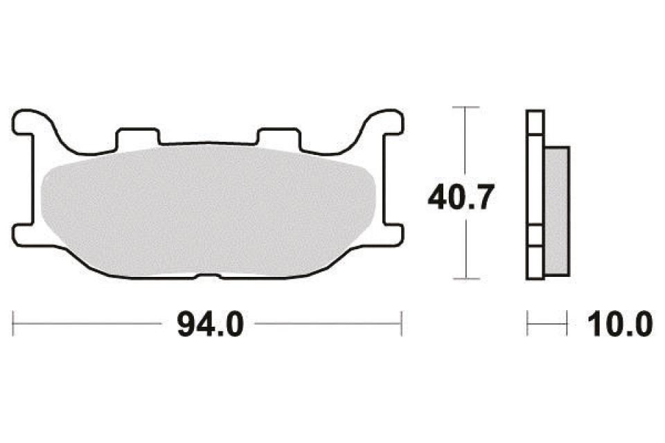 Plaquette de frein Perftec pour Scooter Yamaha 400 Yp Majesty 2005 à 2013 AVG / AVD Neuf