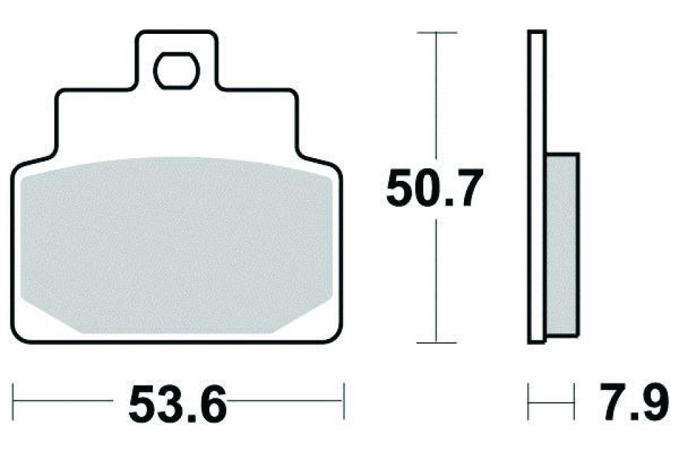 Plaquette de frein Perftec pour Scooter Aprilia 100 Scarabeo 2T 2000 à 2006 AV Neuf