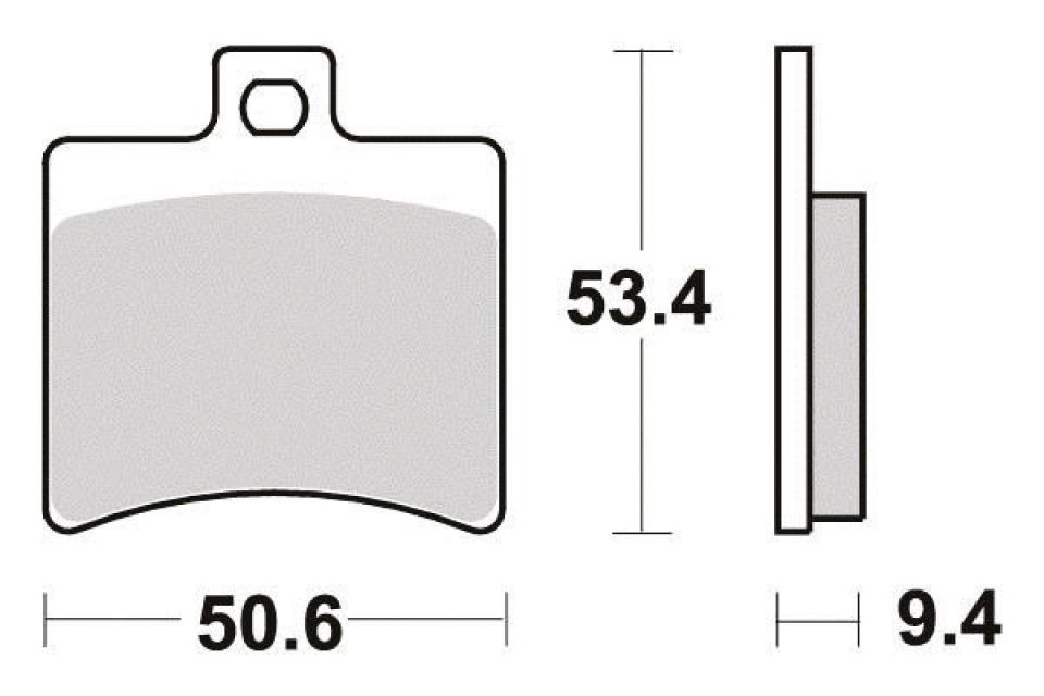 Plaquette de frein Perftec pour Moto Benelli 250 BN 251 Abs 2016 à 2019 AR Neuf