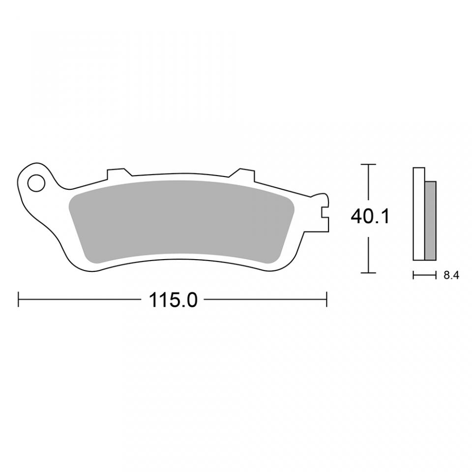 Plaquette de frein Perftec pour Scooter Peugeot 250 SV 2001 à 2004 AV Neuf