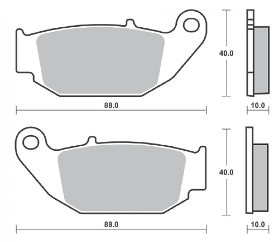 Plaquette de frein Perftec pour Moto Suzuki 125 Gsx-R 2018 à 2023 AR Neuf