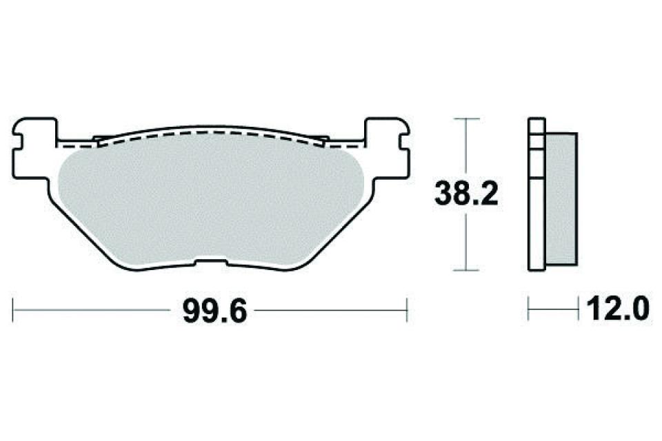 Plaquette de frein Perftec pour Maxi Scooter Yamaha 560 Xp T-Max 2020 à 2024 AR Neuf