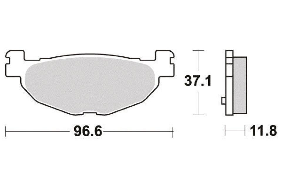 Plaquette de frein Perftec pour Scooter Yamaha 500 Xp T-Max Abs 2004 à 2011 AR Neuf