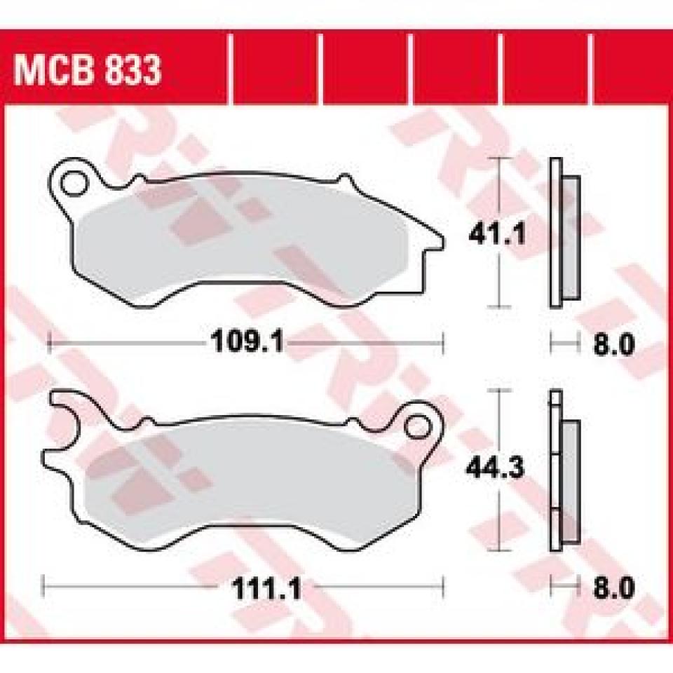Plaquette de frein Perftec pour Scooter Peugeot 125 Satelis Ii Urban 2012 à 2017 AV Neuf