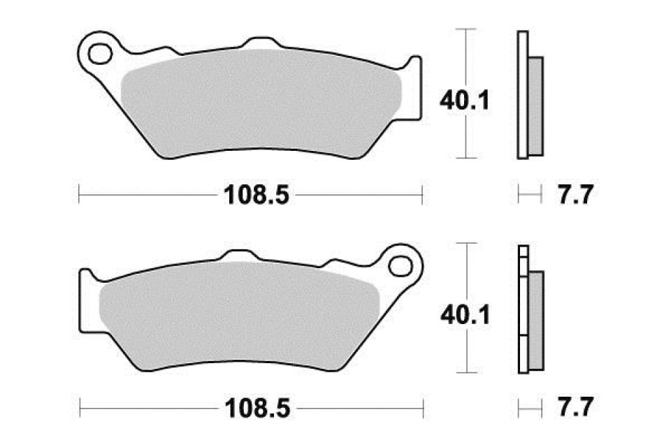 Plaquette de frein Perftec pour Moto Yamaha 125 Dt X 2005 à 2010 AV Neuf