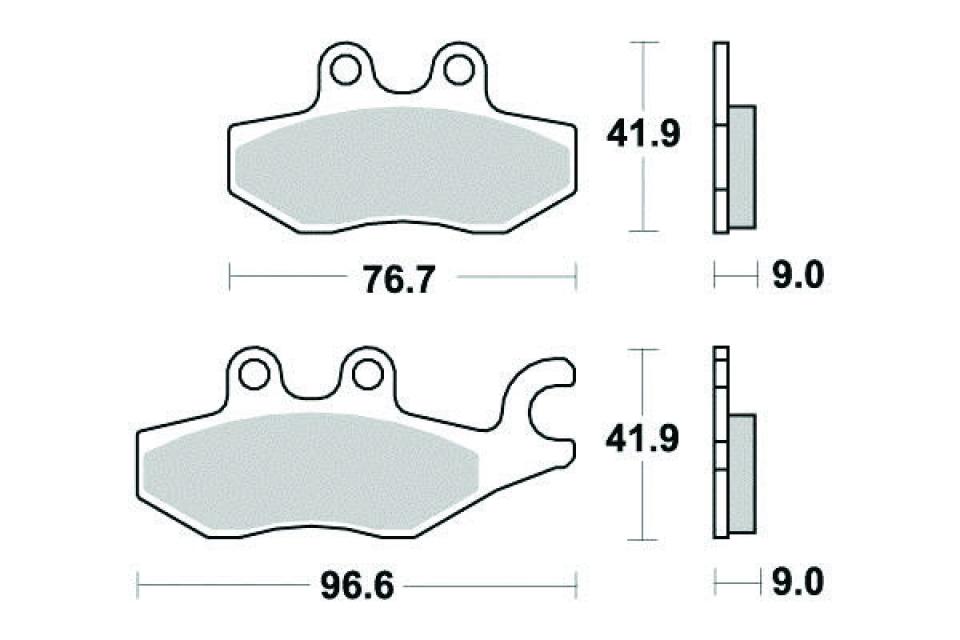 Plaquette de frein Perftec pour Scooter Piaggio 125 X9 Evolution 2006 à 2007 AVD Neuf