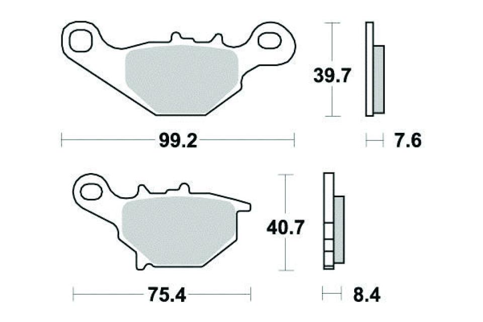 Plaquette de frein Perftec pour Moto Suzuki 85 RM grandes roues 2002 à 2022 AV Neuf