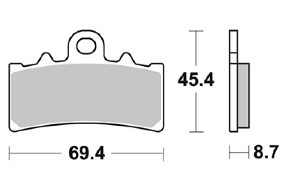 Plaquette de frein Perftec pour Moto Fantic 500 CABALLERO SCRAMBLER 2022 AVG / AVD Neuf