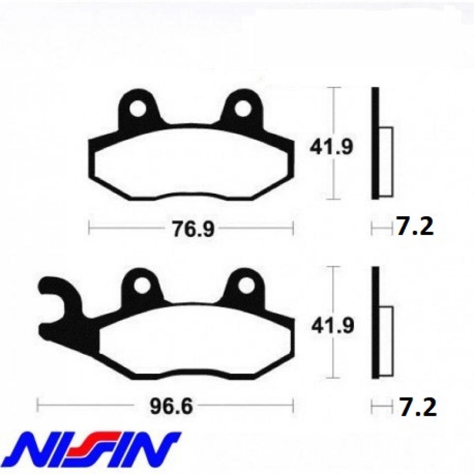 Plaquette de frein Nissin pour Moto Husqvarna 610 TC 1992 à 1994 AV Neuf