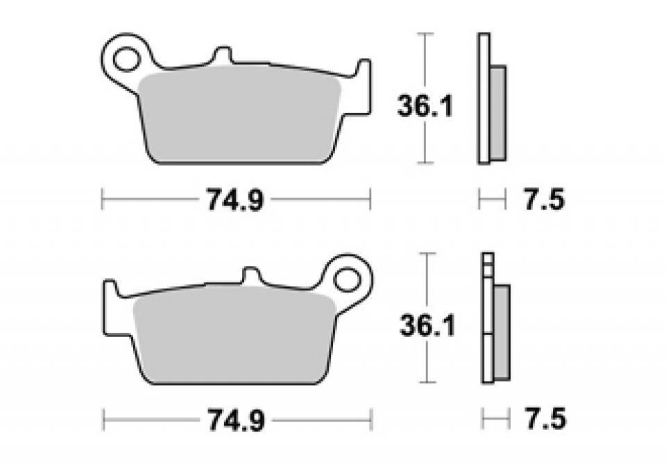 Plaquette de frein AP Racing pour scooter Peugeot 80 SV 1991 - 1992 LMP273 Neuf en destockage