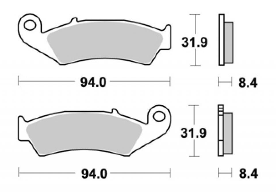 Plaquette de frein AP Racing pour Moto Honda 750 Vfr R 1988 à 1992 LMP223ST / RC30 Neuf