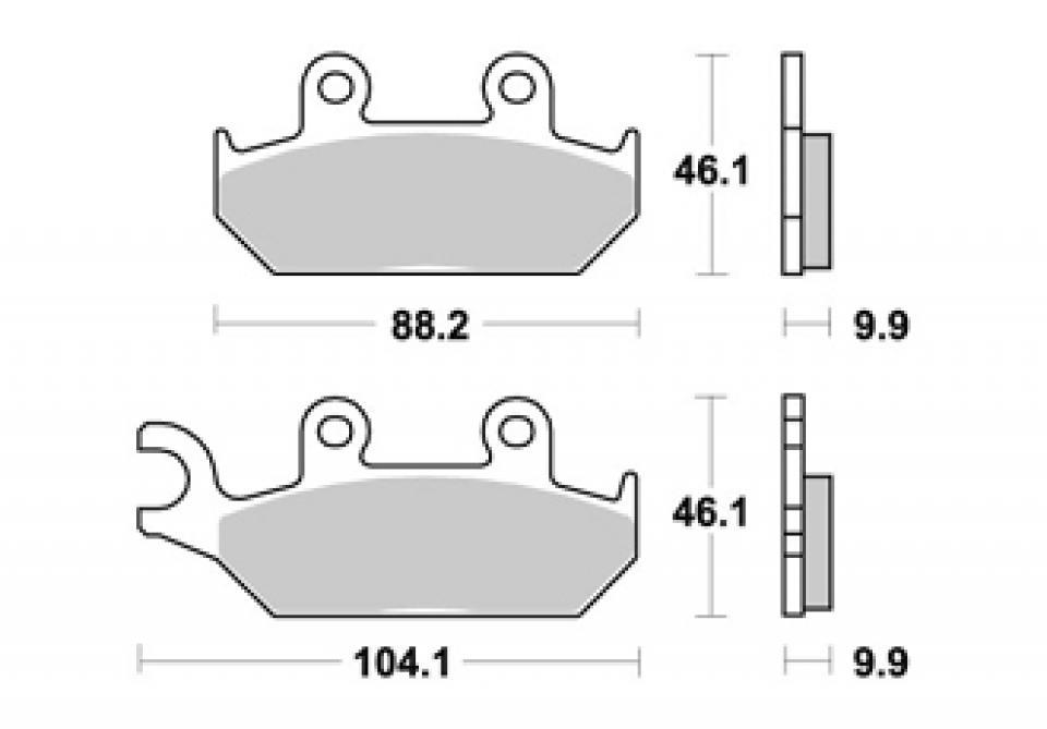 Plaquette de frein AP Racing pour moto Yamaha 600 XTE 1989 à 1998 LMP250 SF / 3TB Neuf