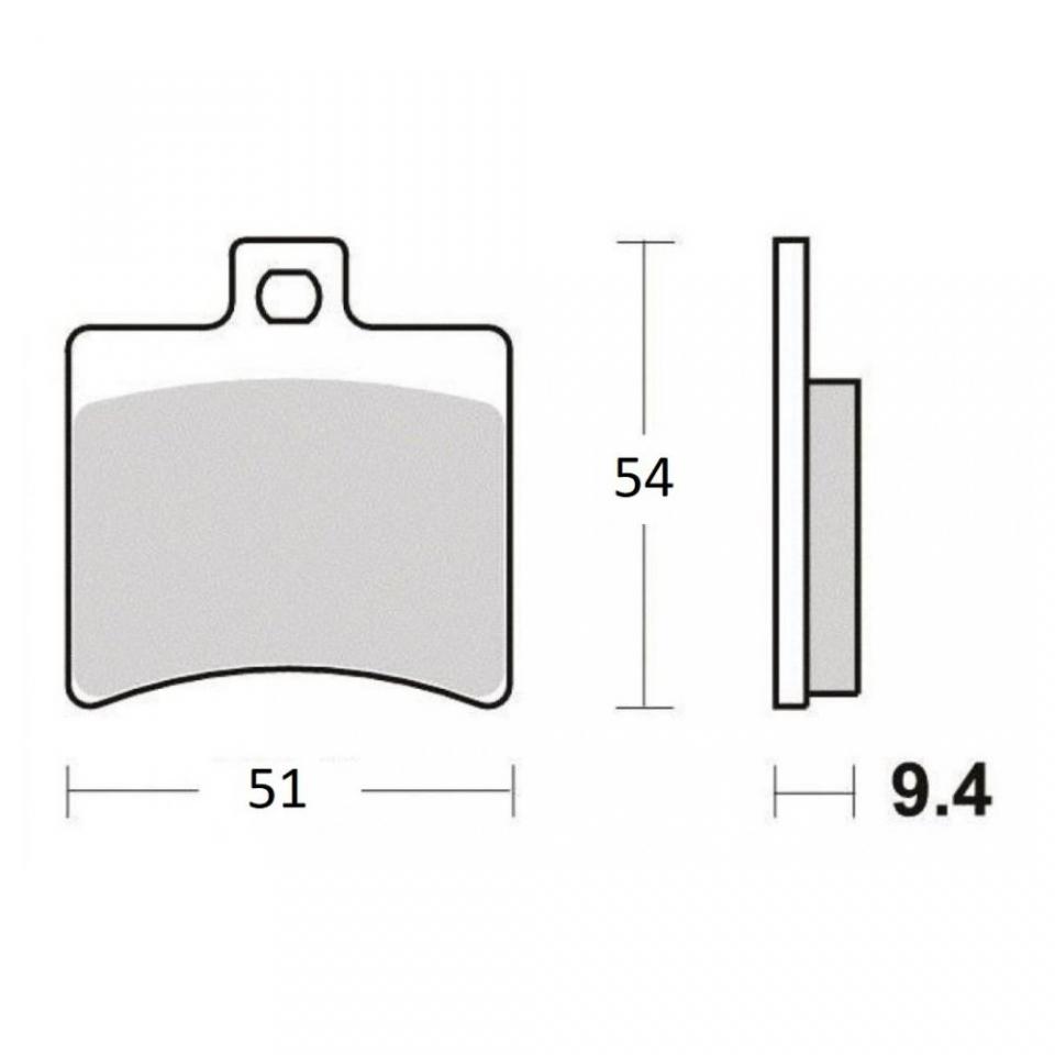 Plaquette de frein TNT pour Moto Chinois 125 motocycle Neuf