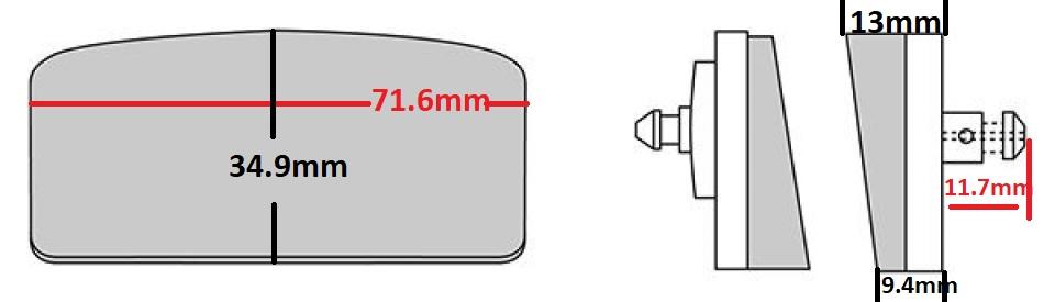 Plaquette de frein AV Brembo pour moto BMW 1000 R 100 S 1976 à 1980 07BM01.15