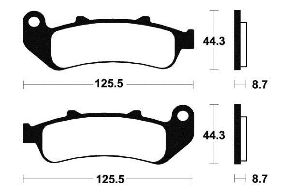 Plaquette de frein Brembo pour moto Honda 1000 CBR F AVG AVD AR 07HO39.SA