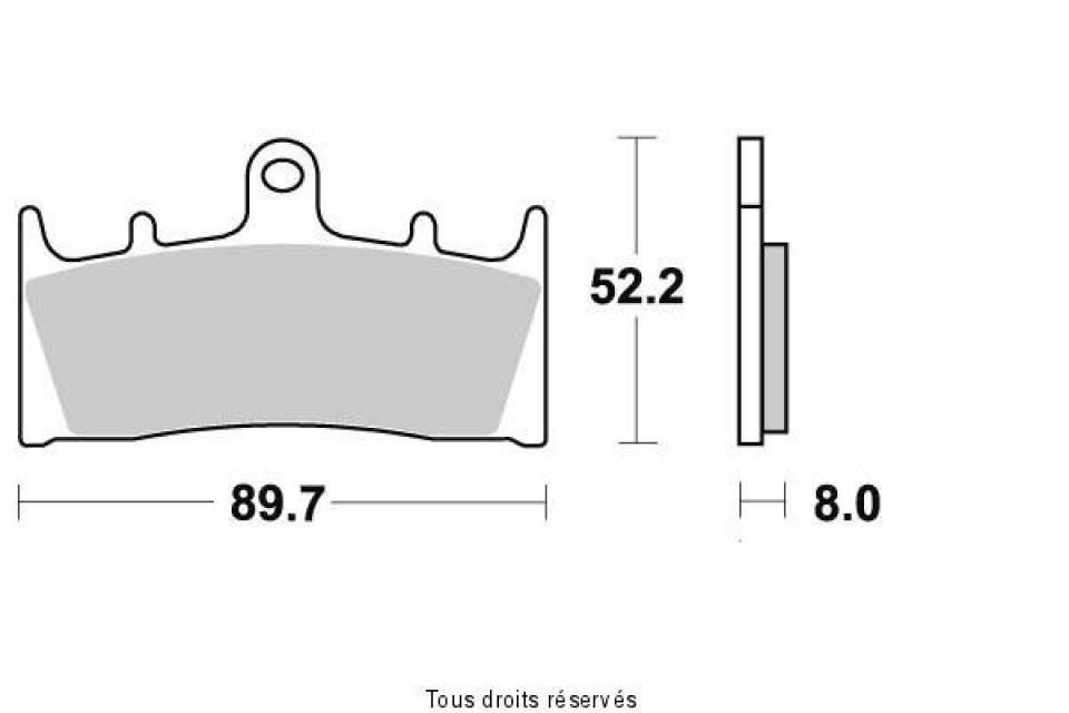 Plaquette de frein Brembo pour moto Suzuki 1100 GSXR 1993 à 1998 07SU19.SC AV