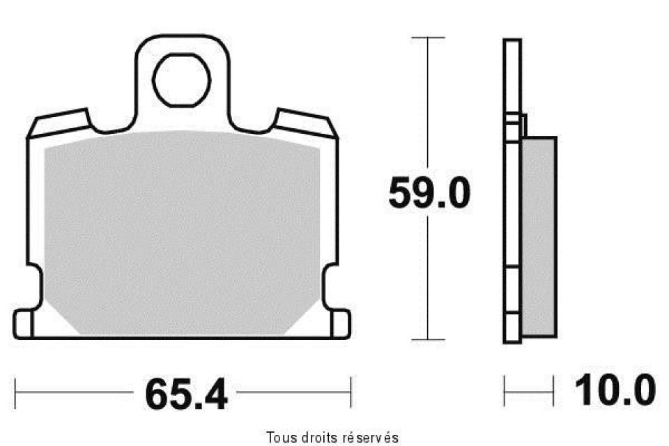 Plaquette de frein Brembo pour moto Yamaha 920 XV Virago 1981 AV Neuf