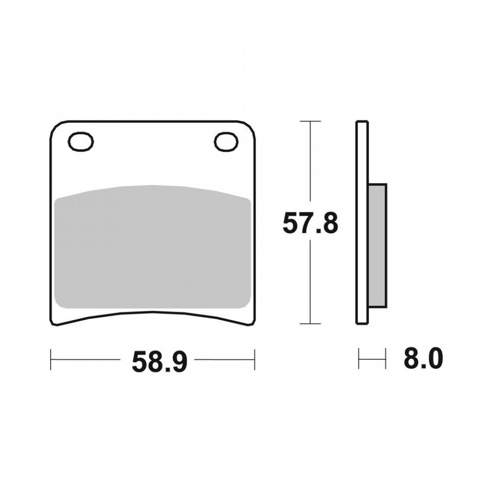 Plaquette de frein Brembo pour Moto Suzuki 1100 GSX 1991 à 1993 AR / 07SU13.06 Neuf