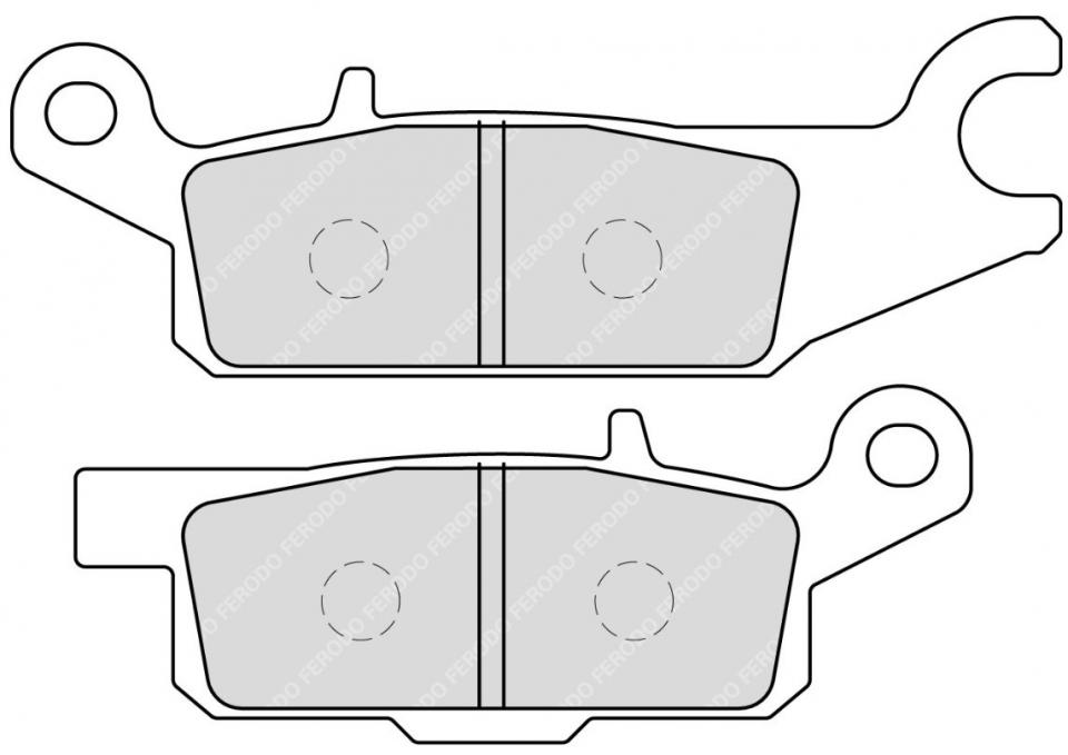 Plaquette de frein Ferodo pour Quad Yamaha 700 YFM R Raptor 2008 à 2018 AR / FDB2233SG Neuf