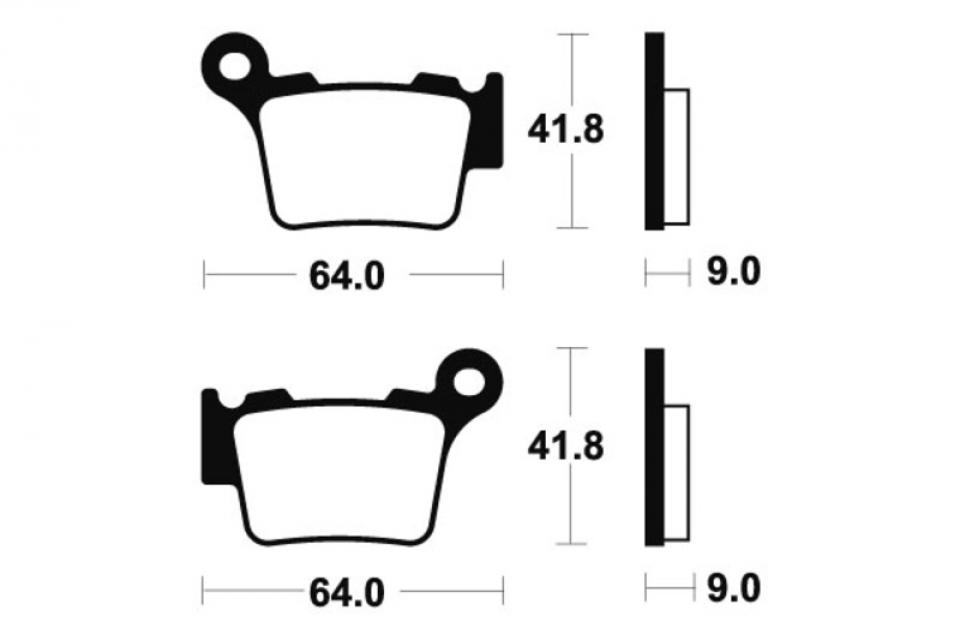 Plaquette de frein Tecnium pour moto Husqvarna 610 SM ie 2008 à 2009 MOR291 Neuf