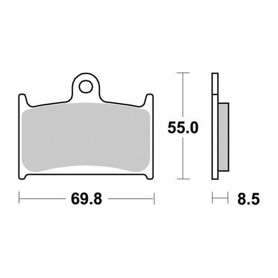 Plaquette de frein Brembo pour Moto Triumph 955 Daytona I Centenary 2002 AVG / AVD Neuf