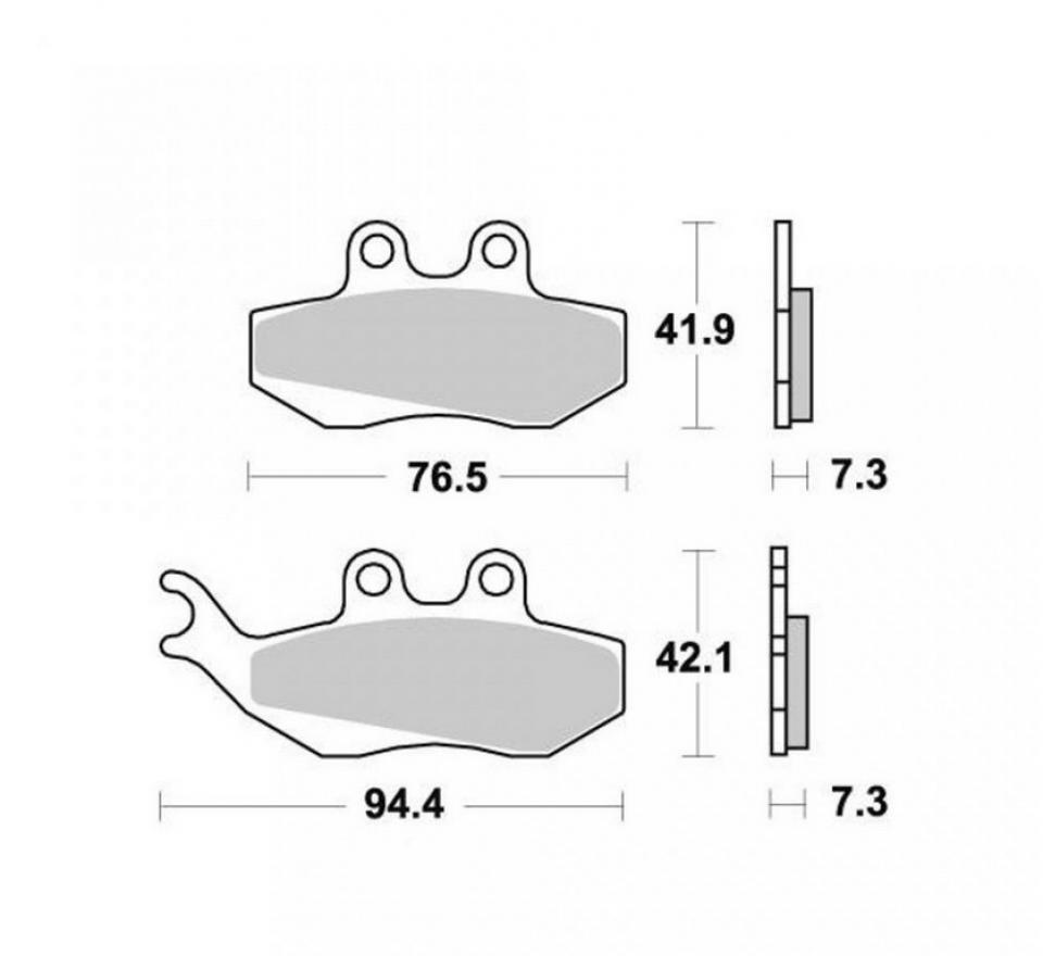 Plaquette de frein Newfren pour Moto Aprilia 50 RS Neuf