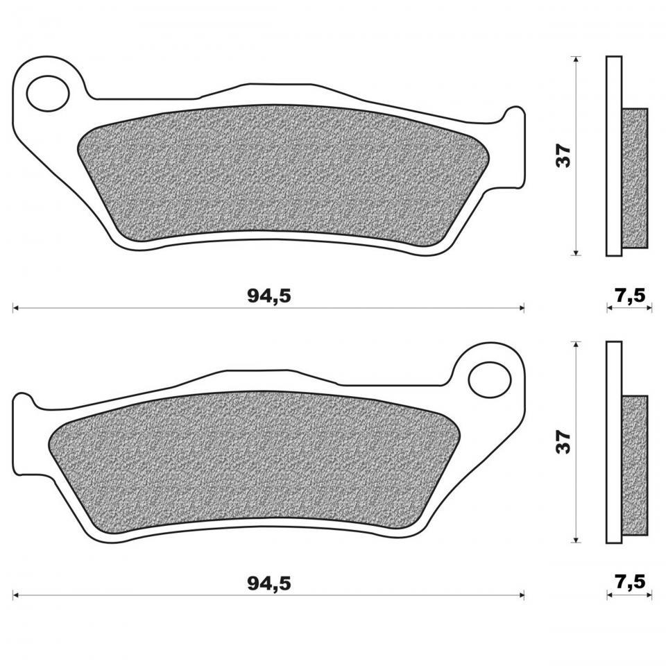 Plaquette de frein Newfren pour Moto Husqvarna 360 WR 1995 à 2013 Neuf