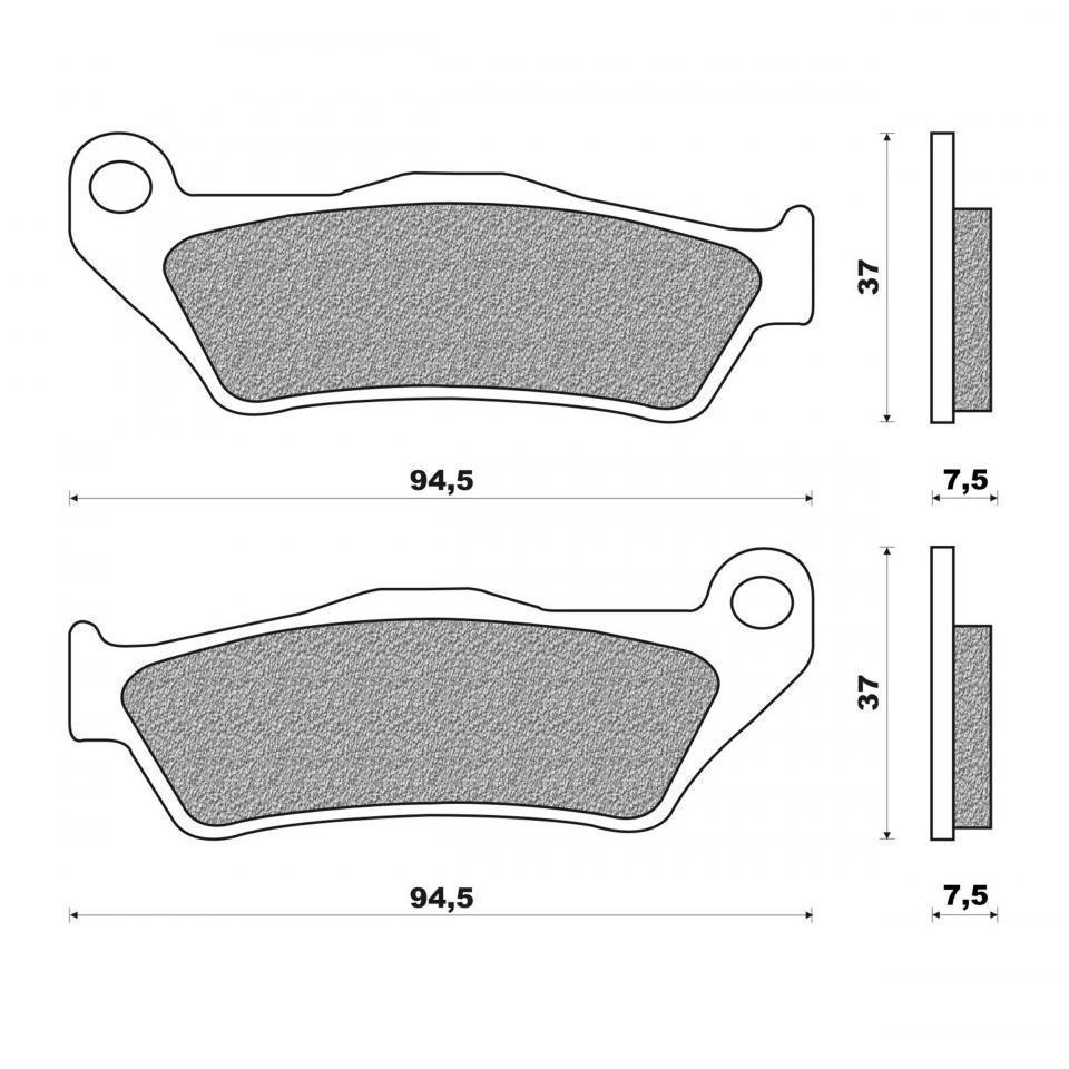 Plaquette de frein Newfren pour Moto Husqvarna 360 WR 1995 à 2013 Neuf