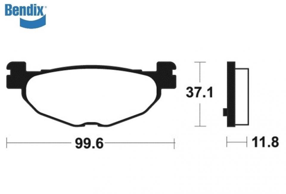 Plaquette de frein Tecnium pour Scooter Yamaha 500 Xp T-Max Abs 2004 à 2011 AR Neuf