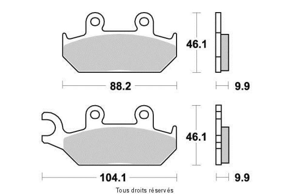 Plaquette de frein Vesrah pour Moto Yamaha 600 XT 1990 à 1994 Neuf