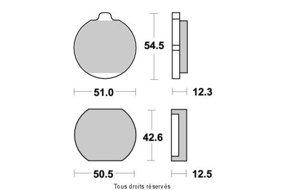 Plaquette de frein Vesrah pour Moto Kawasaki 650 Z C Batons 1976 à 1977 AR Neuf