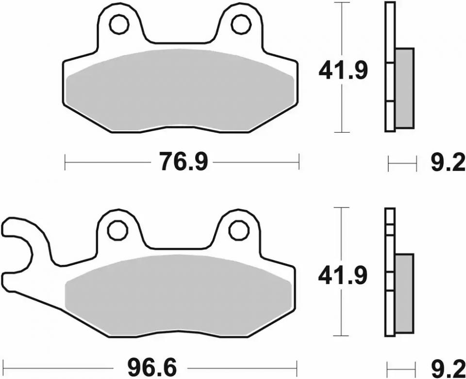 Plaquette de frein SBS pour Moto Honda 250 Rebel Après 1996 713.S Neuf en destockage