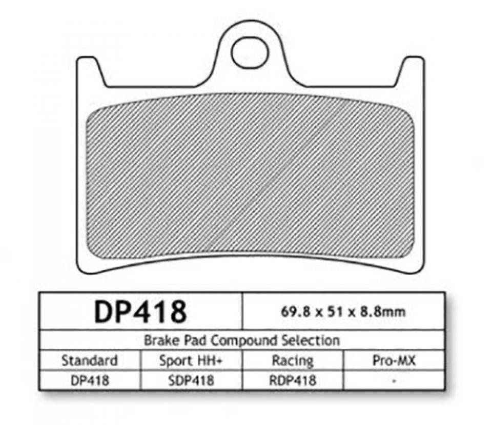 Plaquette de frein DP Brakes pour Moto Yamaha 125 TZR Après 1999 DP418 Neuf en destockage