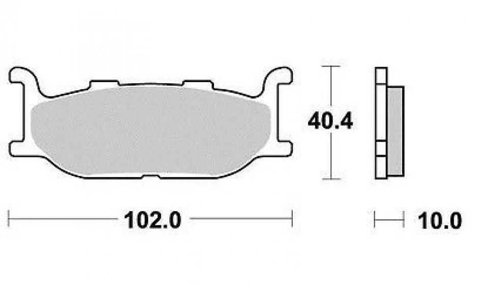 Plaquette de frein Vesrah pour Moto Yamaha 535 Xv Sp Virago 1988 à 1994 AV Neuf