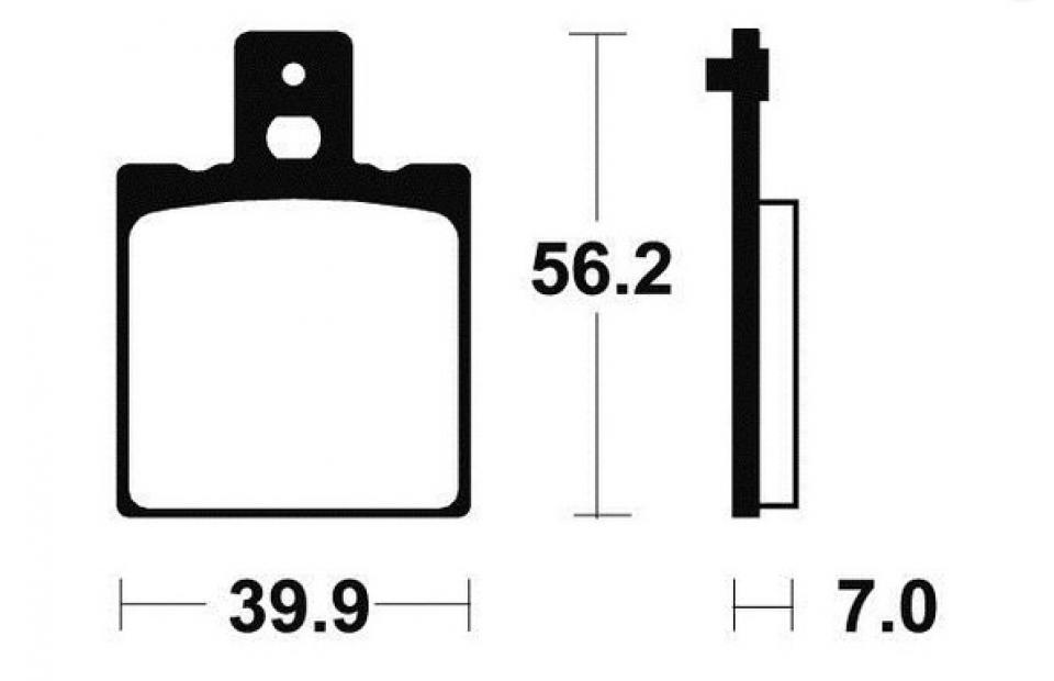 Plaquette de frein Tecnium pour moto Cagiva 50 Super city 1993-1996 MA19 / arrière Neuf