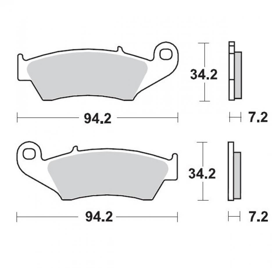 Plaquette de frein Générique pour Moto HM 450 CRE-F Supermotard 2003 à 2004 AV Neuf