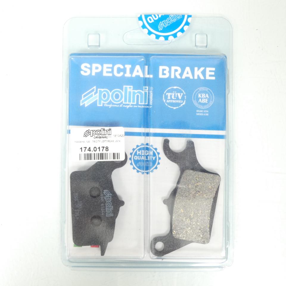 Plaquette de frein Polini pour Scooter MBK 125 Tryptik Après 2014 174.0178 Neuf