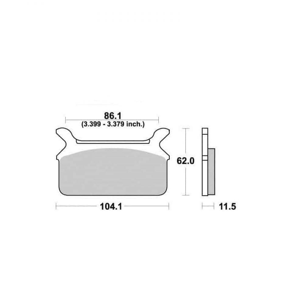 Plaquette de frein Kyoto pour Moto Harley Davidson 1340 FLSTF Fat Boy 1990 à 1999 AR Neuf